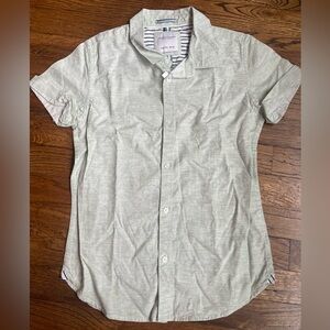 NWT boys short sleeve button down Easter